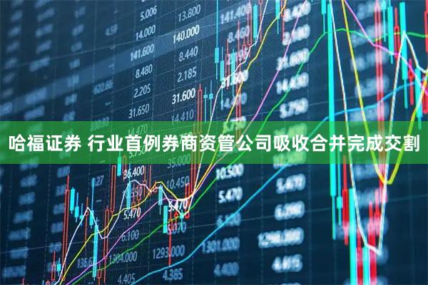 哈福证券 行业首例券商资管公司吸收合并完成交割